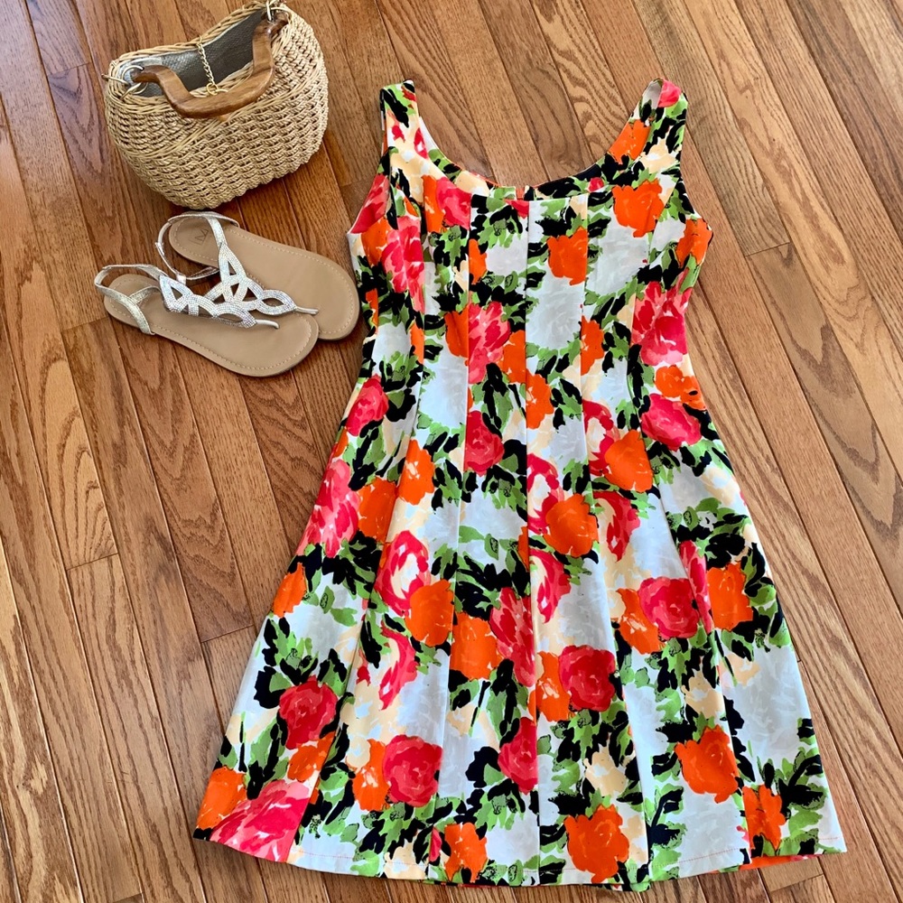Summer Bright Floral Dress